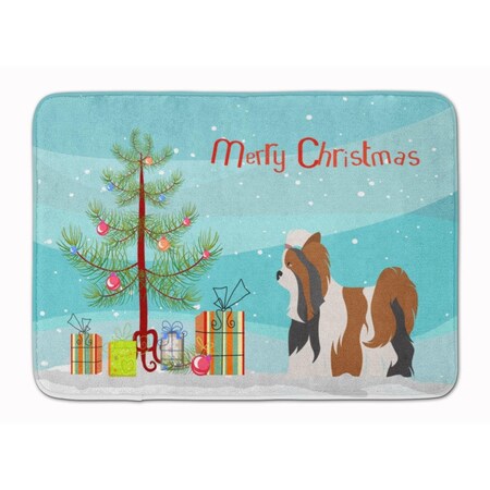 Carolines Treasures Biewer Terrier Christmas Machine Washable Memory Foam Mat BB8470RUG